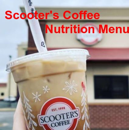 Scooter's Coffee Nutrition Menu